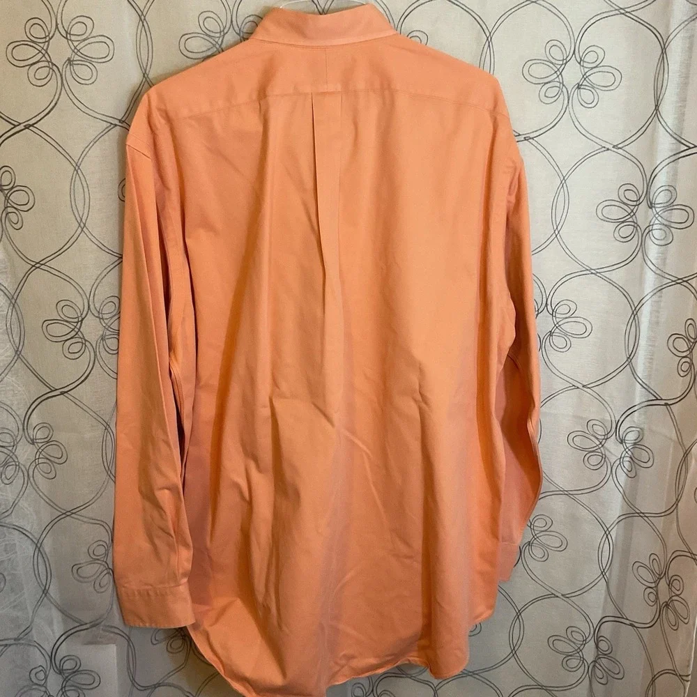 Men's Ralph Lauren Peach Long Sleeve Button‎ Up Size XLarge